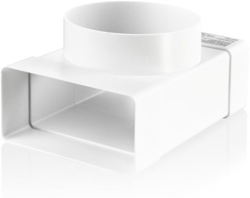 TRÓJNIK PŁASKI KANAŁ WENTYLACYJNY SYSTEM 110x55mm Z WYJŚCIEM Ø100mm /083