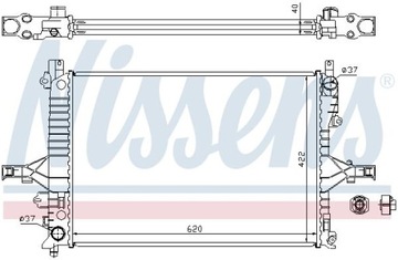 CHLADIČ VODY 65557A NISSENS VOLVO S60 S80 I