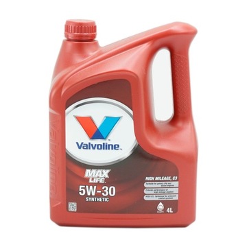 OLEJ VALVOLINE 5W-30 MAXLIFE C3 4L VLE872368/OLE