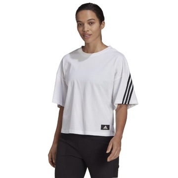 ADIDAS FI 3 STRIPES TEE _S_ Koszulka Damskie Biały