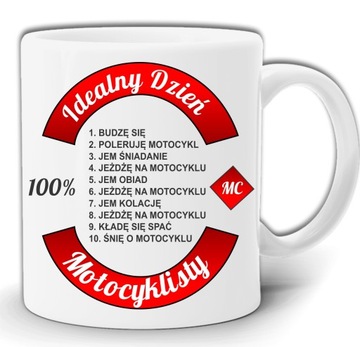 IDEALNY DZIEŃ MOTOCYKLISTY KUBEK + PUDEŁKO GW89