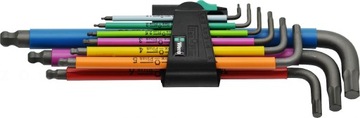 НАБОР ЦВЕТНЫХ Г-образных КЛЮЧЕЙ С ШАРИКОВЫМ WERA MULTICOLOR