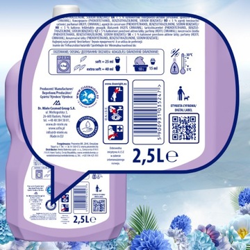 SOFIN Płyn do Płukania Tkanin Perfume XXL 2,5l x 5 szt (500 prań)