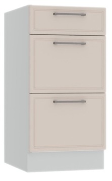 Szafka kuchenna stojąca z szufladami 40x50 BEŻOWY MAT