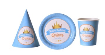 Zestaw urodzinowy papierowy Prince chłopca