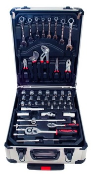 НАБОР ИНСТРУМЕНТОВ В КЕЙСЕ 187 ЭЛЕМЕНТОВ. КЛЮЧИ, НАСАДКИ