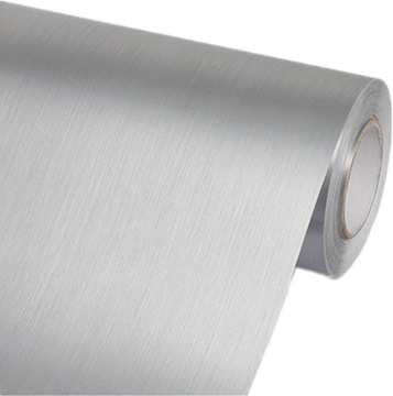 ДЕКОРАТИВНАЯ БУМАЖНАЯ САМОКЛЕЯЩАЯСЯ СЕРЕБРЯНАЯ ФОЛЬГА ДЛЯ ХОЛОДИЛЬНИКОВ И КУХОННЫХ ШКАФОВ