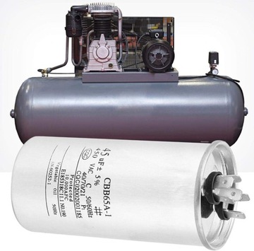 Конденсатор CBB65 - Конденсатор CBB65 45 мкФ 450 В, алюминиевая фольга,