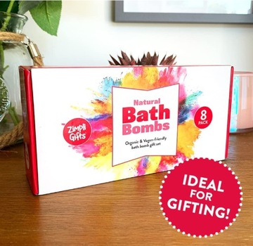 ZESTAW 8 KUL BOMB DO KĄPIELI PREZENT WALENTYNKI