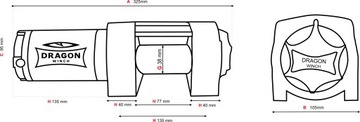 DRAGON WINCH Лебедка Maverick 3500 DWM3500ST