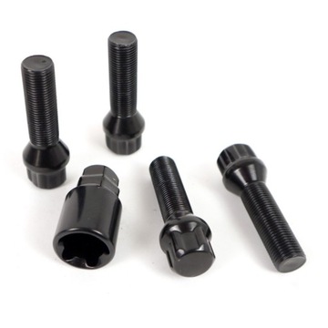 ZESTAW 4 ANTYKRADZIEŻOWYCH SZPILEK ŚRUB KÓŁ OMP M14X1,5 DŁUGOŚĆ GWINTU 40MM
