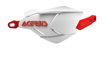 Acerbis Handbary X - Factory z rdzeniem aluminowym bial-czerw Osłony dłoni
