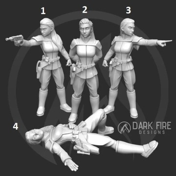 Lethal Fleet Officer model pasuje do gry StarWars Legion