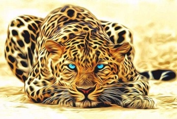 Diamentowa Mozaika Leopard