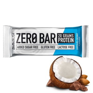 BIOTECH ZERO BAR 50g BATON PROTEINOWY BEZ CUKRU