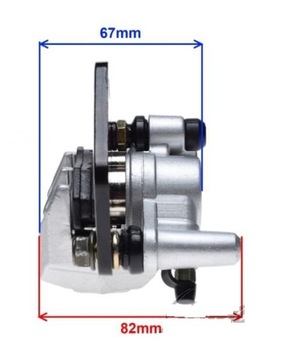 ZACISK HAMULCA PRZEDNIEGO SKUTER 50 125 2T 4T ZACISK HAMULCOWY KLOCKI KPL.