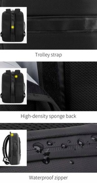 Регулируемый рюкзак для ноутбука Arctic Hunter шириной 17,3 см