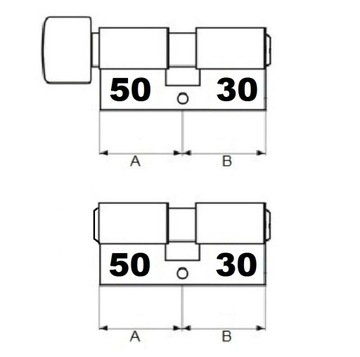 Набор вставок 30/50 + 30/50Gchrome 5 CAM-ключей