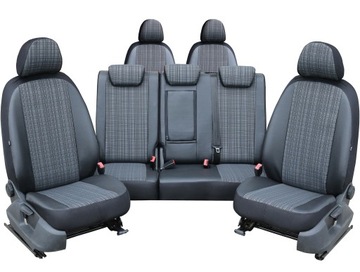GRUBE POKROWCE MIAROWE NA SIEDZENIA SAMOCHODOWE do DODGE JOURNEY 7m