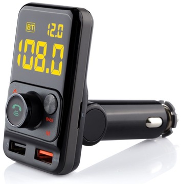 FM-ПЕРЕДАТЧИК BLUETOOTH QC AUX БЫСТРОЕ ЗАРЯДНОЕ УСТРОЙСТВО
