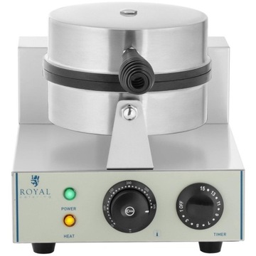 Круглая одинарная вафельница из ТЕФЛОНА диаметром 18,5 см.