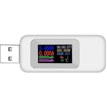 WOLTOMIERZ CYFROWY USB MIERNIK TESTER NAPIĘCIA AMPEROMIERZ WATOMIERZ LCD