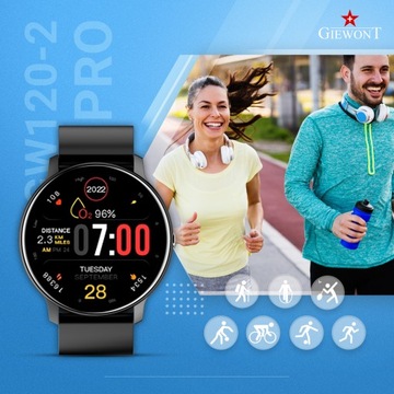 SMARTWATCH Мужские женские часы GIEWONT Sport Вокруг GW120-2 PRO ИНТЕРВЬЮ PL