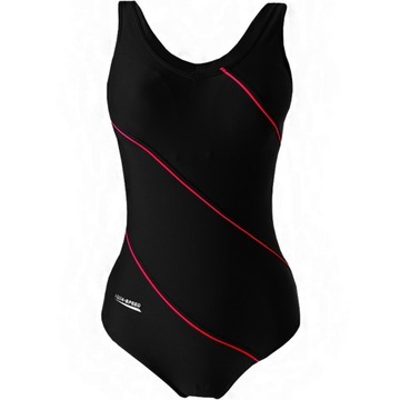 AQUASPEED STRÓJ KĄPIELOWY SOPHIE 54 CZARNY/CZERWONY