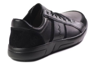 RIEKER B2712-00 ЧЕРНЫЕ КОЖАНЫЕ ТУФЛИ