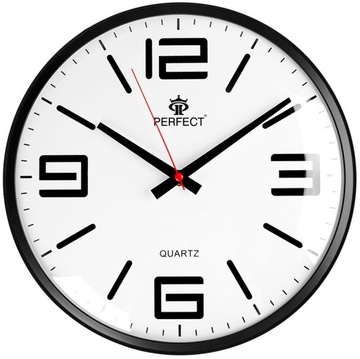 Wskazówkowy Zegar Na Ścianę PERFECT Stylowy 30cm