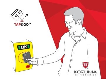 МАЛЕНЬКИЙ мужской кошелек SLIM RFID-защита для кредитных карт из натуральной кожи KORUMA