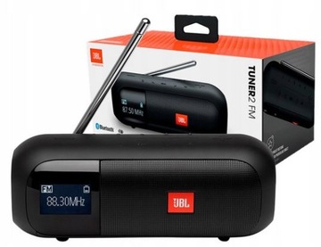 JBL Tuner 2 czarny głośnik przenośny radio DAB+ FM i Bluetooth