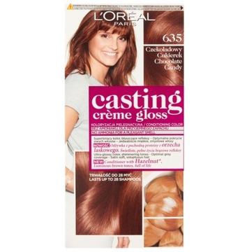 Loreal Casting Creme Gloss farba do włosów 635 czekoladowy cukierek
