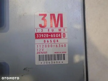 JEDNOTKA MOTORU SUZUKI BALENO I 1.3 33920-65G4