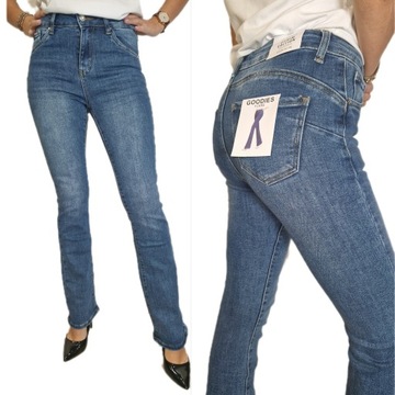 Spodnie Damskie Dzwony Jeansy Modelujące roz. XL/42