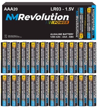 20x BATERIE ALKALICZNE AAA PALUCH R3 LR03 STRONG