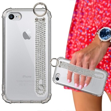 ETUI ANTISHOCK DO IPHONE 7 CASE PASEK Z CYRKONIAMI