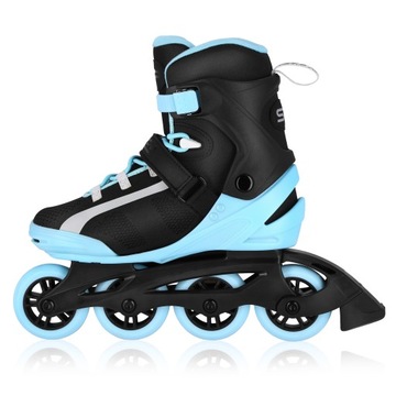 Роликовые коньки Spokey MrsFIT ABEC-7 Carbon женские, размер 39