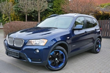 BMW X3 F25 SUV 2.0 28i 245KM 2013 BMW X3 F25 2.0 X-Drive 2.0i245 KMPanoramaBezowe Skory Navi 2.0, zdjęcie 2