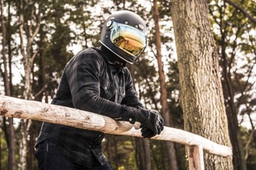 Мотоциклетная рубашка BROGER ALASKA Черный/Серый M