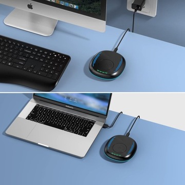 RGB МЫШЬ JIGGLER USB СИМУЛЯТОР ДВИЖЕНИЯ МЫШИ УДАЛЕННАЯ РАБОТА С ТАЙМЕРОМ