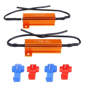 2x REZYSTOR OPORNIK OSZUKIWACZ CANBUS LED 6 OHM