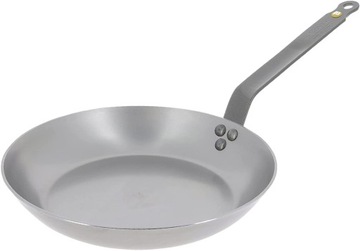 PATELNIA 28 cm INDUKCJA De Buyer stal węglowa TRADYCYJNA