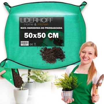 MATA 50x50 CM DO PRZESADZANIA PRZEKŁADANIA SADZENIA ROŚLIN KWIATÓW MAŁA
