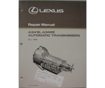 LEXUS LS400 książka napraw skrzyni automatycznej Lexus A341E A342E manual