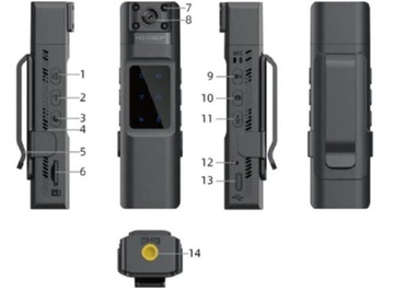 KAMERA PRZENOŚNA MINI KAMERKA WIDEOREJESTRATOR WIFI FULL HD 1080 NOKTOWIZOR