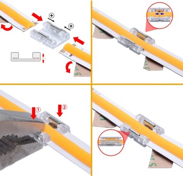 РАЗЪЕМ ДЛЯ СВЕТОДИОДНОЙ ЛЕНТЫ 8 ММ