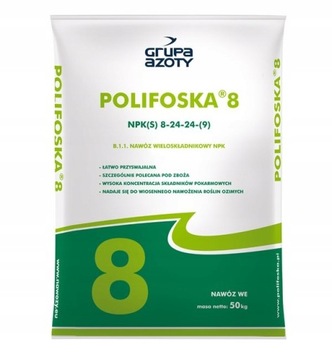 Nawóz POLIFOSKA 8 oryginał 10kg TRAWNIK 8-24-24(9)