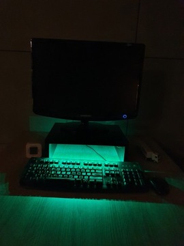 Игровая подставка, полка для монитора, ЧЕРНЫЙ RGB