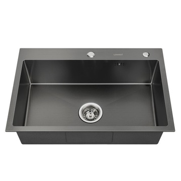 68x45CM Zlewozmywak Jednokomorowy Inox+SYFON+Dozer